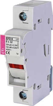 Роз'єднувач запобіжника ETI EFD 8 LED 1p 20А 400В 2520011