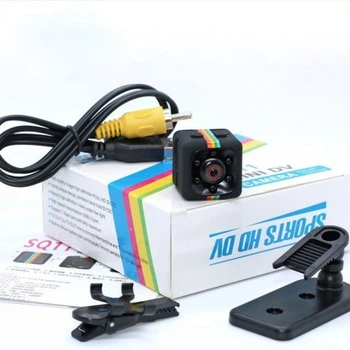 Мини-камера SQ11 Mini DV 1080P черная скрытый видеорегистратор для дома