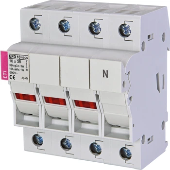 Роз'єднувач запобіжника ETI EFD 10 NEON 3p+N 32А 690В 2540025