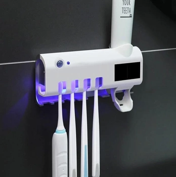 Автоматический диспенсер для зубной пасты Держатель для щеток Toothbrush sterilizer Уф-стерилизатор