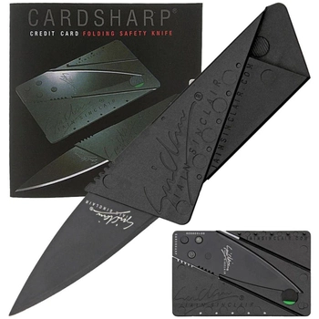 Раскладной карманный нож кредитная карта CardSharp, складной миниатюрный нож мультитул визитка Кард Шарп (F_131841)