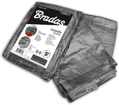 Тент Bradas посилений 6х10 м 200 г/м² Gray (PLG2006/10)