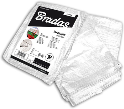 Тент Bradas усиленный White 2х3 м 90 г/м² (PLW902/3)