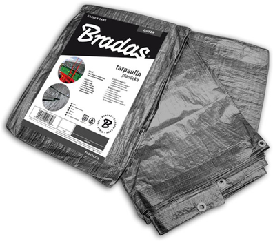 Тент Bradas усиленный 4х5 м 200 г/м² Gray (PLG2004/5)