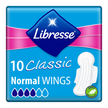 Прокладки жіночі гігієнічні Libresse Classic Ultra Clip Normal, Soft, 4 краплі, 10 шт (7322540012439)