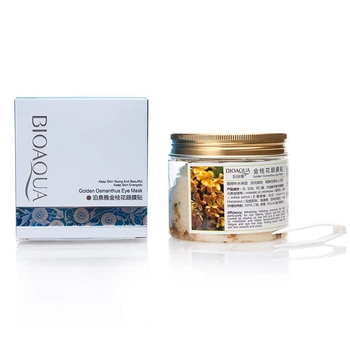 Патчи-маска тканевые для кожи вокруг глаз Bioaqua Golden Osmanthus Eye Mask с золотым османтусом, 80 шт