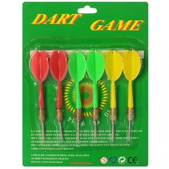 Дротики M 3006 с иглой, 6шт, 11см, 3цвета, на листе,15,5-20,5-2см(M 3006)