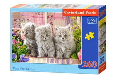 Пазл Castorland Три серых котят, 260 эл.