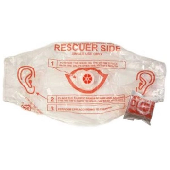 Одноразовый вкладыш MONDIGOS CPR Mask для искусственного дыхания СЛР (сердечно-легочной реанимации)