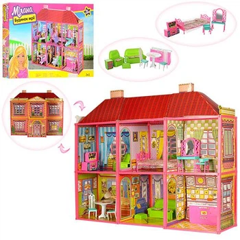 Ляльковий будиночок Joy Toy 6983 My lovely villa Двоповерховий з меблями