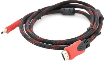 Кабель Merlion HDMI-HDMI, 5 м Black/Red (YT-HDMI(M)/(M)NY/RD-5.0m/06022)