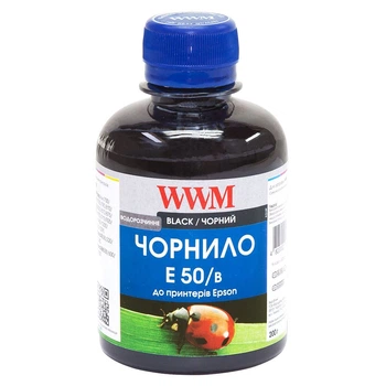 Чернила для Epson Stylus Photo 830 WWM E50 Black 200г E50/B