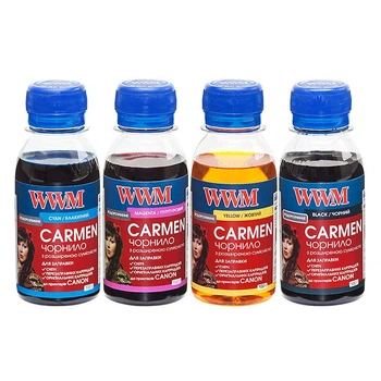 Чернила для Canon PIXMA E414 WWM 4х100г CARMEN.SET-2