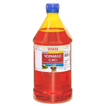Чернила для Canon Pixma G3480 WWM C49 Yellow 1000г C49/Y-4