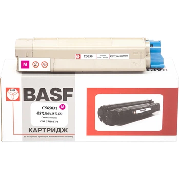 Картридж для OKI Magenta (43872322) BASF 43872306/43872322 Magenta BASF-KT-C5650M