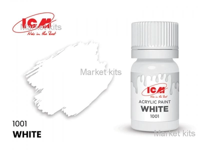 Акриловая краска ICM, белый ICM (ICM1001)