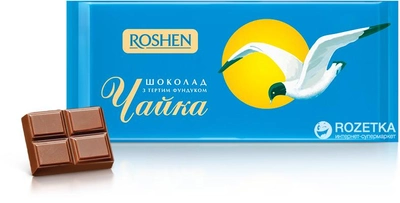 Упаковка шоколаду Roshen Чайка 90 г х 24 шт. (4823077616266)