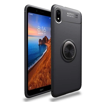Чехол TPU Ring для Xiaomi Redmi 7A бампер оригинальный с кольцом Black