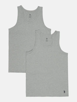 Набор маек нательных мужских U.S. Polo Assn 80189_Gr/Mel M 2 шт Grey/Melange (8680557176582)