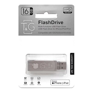 Флеш-накопитель USB3.0 16GB Lightning T&G 007 Metal Series (TG007IOS-16G3)