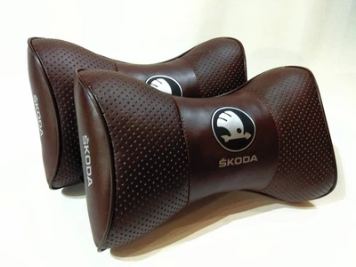 Подушка на подголовник в авто Skoda 2шт 00744