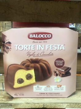 Бисквитный тортик Balocco Torte in Festa с шоколадным кремом 400г