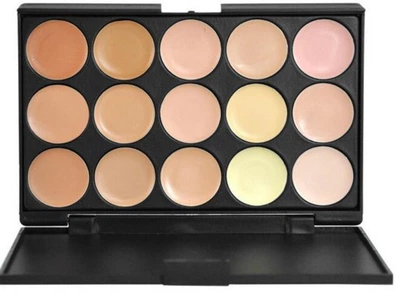 Палитра консилеров Make-Up For You 15 цветов пастельная № 02