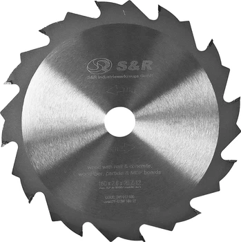 Диск пильный S&R для дерева с гвоздями PowerCut 160x20x2.4 Z12 (241012160)