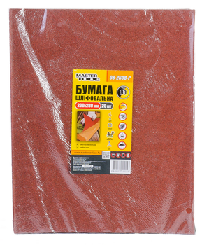 Папір шліфувальний MASTERTOOL GM водостійкий Р 80 230*280 мм, 20 шт (08-26 (08-Р)