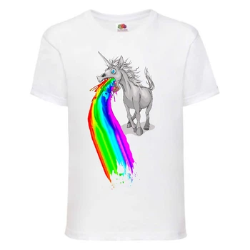 Футболка Единорог 0012 (Unicorn) белая (EDNG wh 0012) 164 см