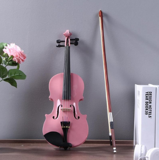Скрипка 1/8 Violin Linden Розовая