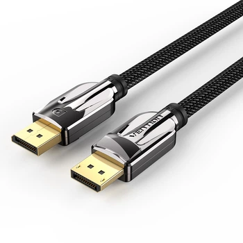Кабель Vention DisplayPort v1.4 2 м Черный, 8K 60Hz, 4K 144Hz, 2K 165Hz, 1080P 240Hz, 32.4 Гбит/с (HCABH)