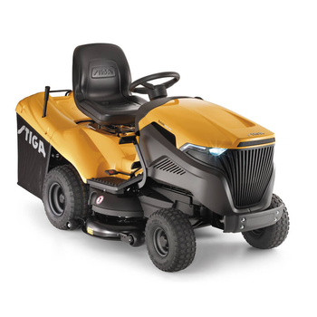 Трактор садовый бензиновый STIGA B&S7220, 10.4 кВт, ширин кош 102 см, высота кош 30-90 мм,трав 300 л