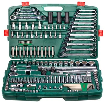 HANS. Набор инструмента 163 предмета 1/4", 3/8",1/2" (6 гран.)
