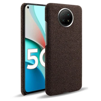 Защитный чехол KSQ Cloth Style для Xiaomi Redmi Note 9T - Brown