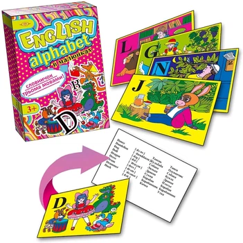 Настольная игра Майстер English Alphabet в рисунках (МКА0001)