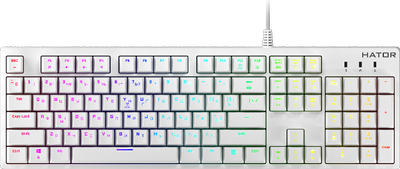 Клавиатура проводная HATOR Rockfall EVO Kailh Optical USB White (HTK-615)