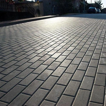 Тротуарная плитка Эко Кирпич 6 см, серый, 1 кв.м