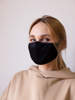 Багаторазова маска для захисту дихальних шляхів Lola Bra Чорна