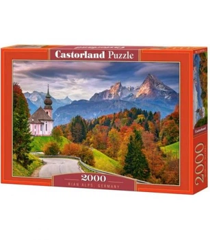 Пазли Замок в горах Castorland 2000 елементів 92x68 см Різнобарвні
