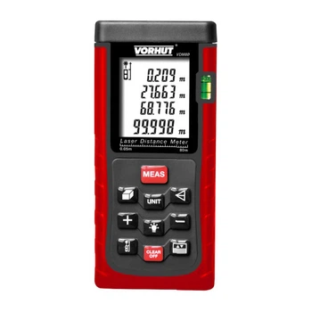 Лазерный дальномер VDM-80 0,05-80м +/-2мм 7-функций Vorhut 34-218