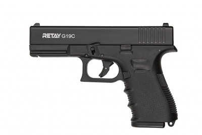 Пістолет стартовий Retay G 19C, 9мм. , 14-зарядний чорний (1195.04.20)