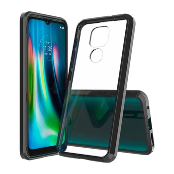 Чохол Shell AirBag для Motorola E7 Plus Black / Transparent