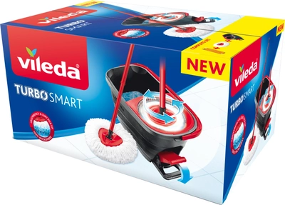 Набор для уборки Vileda Turbo Smart (швабра и ведро с отжимом) (4023103208476)