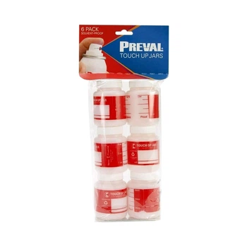 Комплект баночек для краски и других жидкостей Preval 6 Pack Jars, 6 шт.