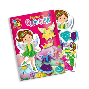 Магнитная игра одевалка "Фея" в папке укр Vladi Toys (VT3204-28)