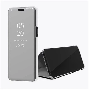 Чехол-книжка Mirror для Xiaomi Redmi Note 14 Pro 4G Зеркальная Серебро