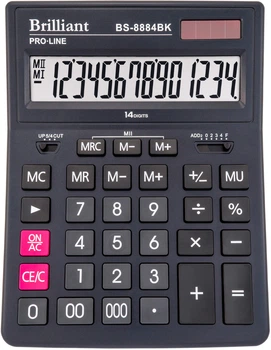 Калькулятор Brilliant Электронный 14 разрядный (BS-8884BK)