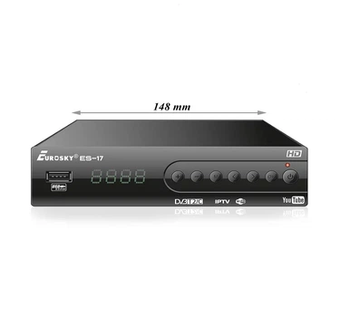 Приставка Т2 Eurosky ES-17 МЕТАЛЛ цифровой DVB-T2/C ресивер тюнер