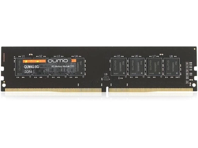Оперативная память 8 ГБ, DDR4, QUMO (для настольных ПК, 2400 МГц, 1.2 В, CL16, QUM4U-8G2400P16) Б/У